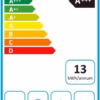 Hotte aspirante inclinée Comfee 60 cm – A+++, 650 m³/h (ANGJ72B)