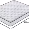 Matelas mémoire de forme Dewinner 160x190 – 20 cm, réversible