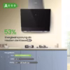 Hotte aspirante inclinée Comfee 60 cm – A+++, 650 m³/h (ANGJ72B)