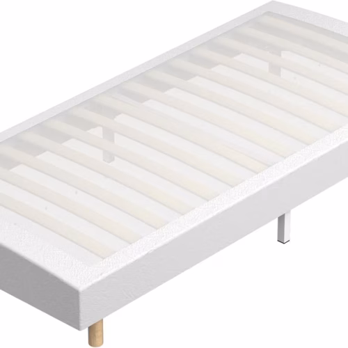 Sommier tapissier Dewinner 90x190 – 14 lattes, 6 pieds renforcés