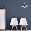 Lot de 4 chaises scandinaves Dewinner – blanc, hêtre massif