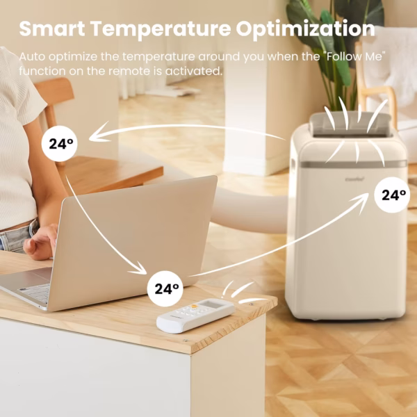 Climatiseur mobile Comfee Eco Friendly Pro 10000 BTU – classe A+, 33 m²