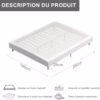 Sommier tapissier Dewinner 140x190 – 28 lattes, 9 pieds renforcés