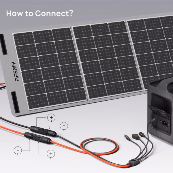 Connecteur solaire 4-en-1 Aferiy pour panneau et station