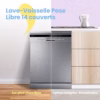 Lave-vaisselle Comfee 14 couverts – ultra-silencieux 44 dB (FD1435E-X)
