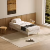 Sommier tapissier Dewinner 90x190 – 14 lattes, 6 pieds renforcés
