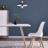 Lot de 4 chaises scandinaves Dewinner – blanc, hêtre massif