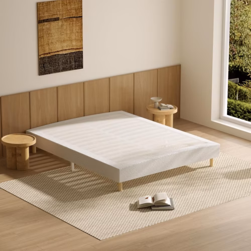 Sommier tapissier Dewinner 140x200 – 28 lattes, 9 pieds renforcés