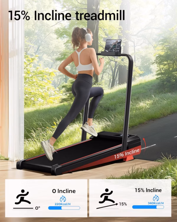 Tapis de course 3-en-1 Lontek A3 – course, marche et bureau, inclinable
