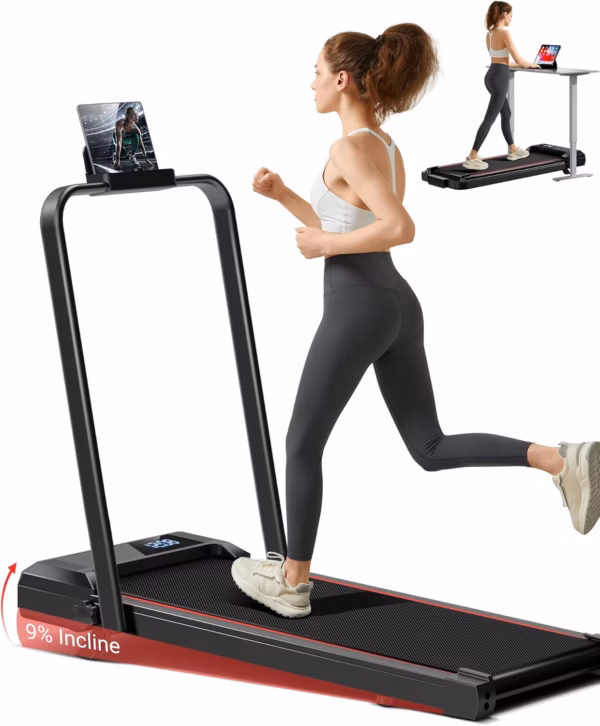 Tapis de course 3-en-1 Lontek A3 – course, marche et bureau, inclinable