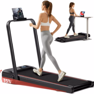 Tapis de course 3-en-1 Lontek A3 – course, marche et bureau, inclinable
