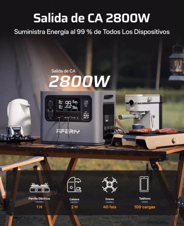 Station électrique portable Aferiy P280 – 2800 W, 2048 Wh extensible