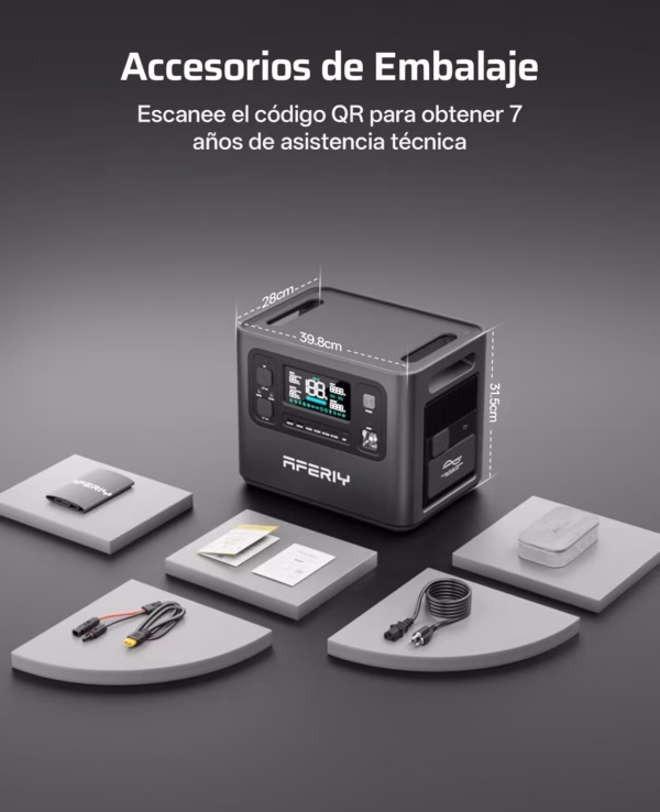 Station électrique portable Aferiy P280 – 2800 W, 2048 Wh extensible