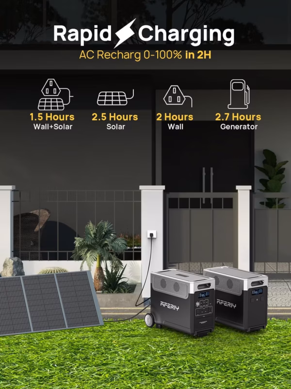 Station électrique portable Aferiy P310 – 3600 W, 3840 Wh