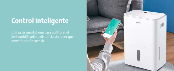 Déshumidificateur connecté Comfee Easy Dry 16 – 16L, ioniseur