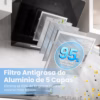 Hotte aspirante inclinée Comfee 60 cm en verre – ANGJ64B-60