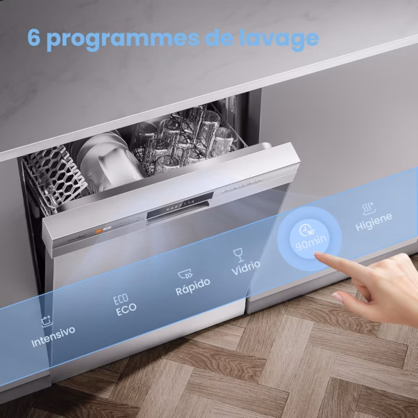 Lave-vaisselle Comfee 12 couverts pose libre – CDWPF1201PS