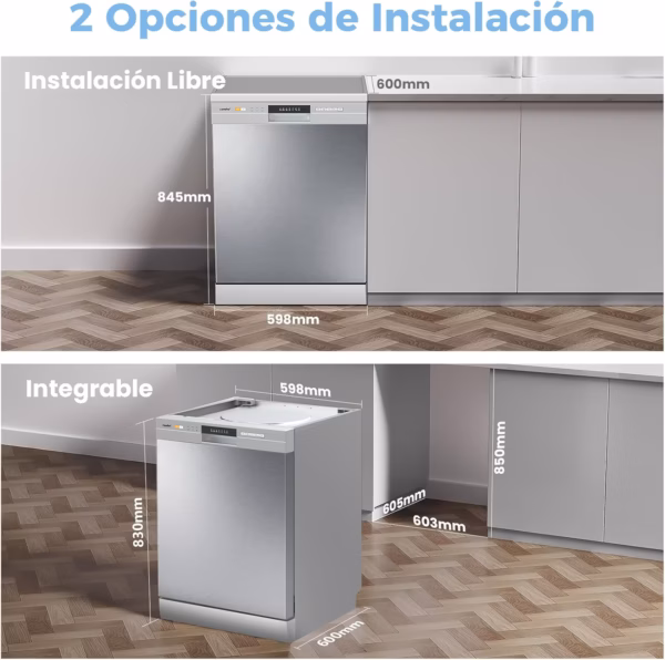 Lave-vaisselle Comfee 12 couverts pose libre – CDWPF1201PS