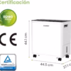 Déshumidificateur connecté Comfee 30L – grandes surfaces (CDDAE-30DEN7)