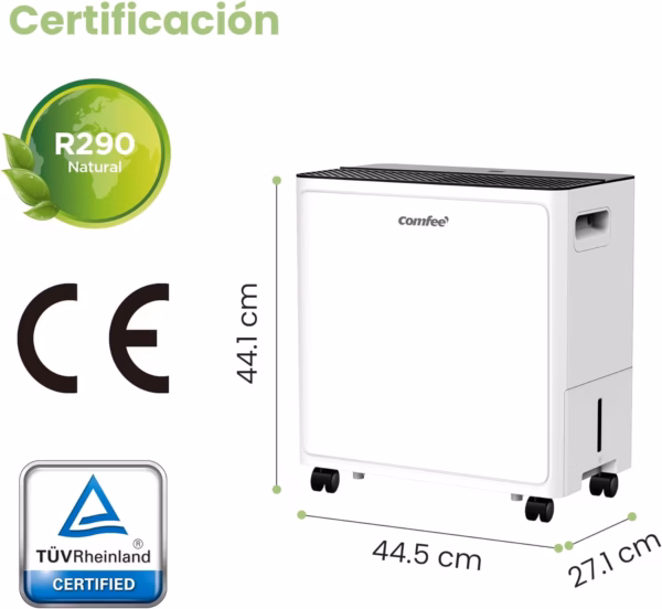 Déshumidificateur connecté Comfee 30L – grandes surfaces (CDDAE-30DEN7)