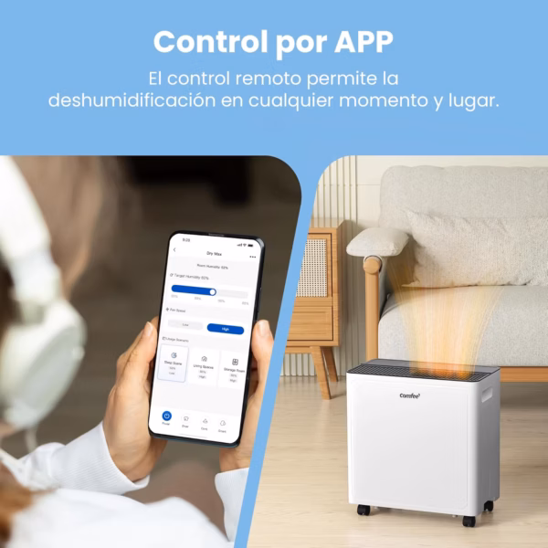 Déshumidificateur connecté Comfee 30L – grandes surfaces (CDDAE-30DEN7)