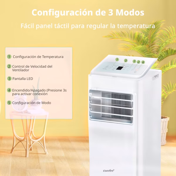 Climatiseur mobile connecté Comfee Breezy Cool 2.0 – 7000 BTU, WiFi