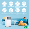 Climatiseur mobile Comfee MPPH-08CRN7 – 8000 BTU 3-en-1, classe A