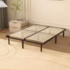 Sommier coffre Dewinner 140x190 – rangement XXL, 32 lattes bois massif