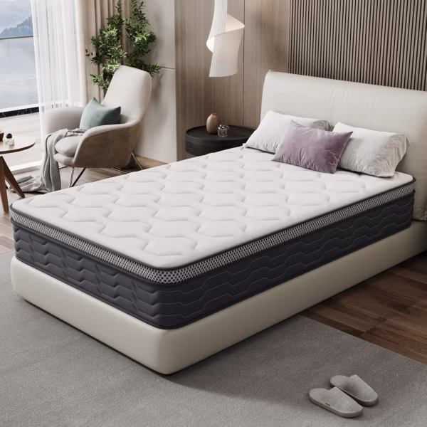 Matelas ressorts ensachés Dewinner 120x190 – mémoire de forme, 25 cm