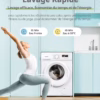 Lave-linge frontal Comfee 8 kg – profondeur 48 cm, vapeur (CFE12EW80-W)