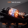 Tapis de course pliable inclinable Lontek SF10 – moteur 3 CV brushless