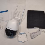 Caméra de surveillance 4G Cococam portable – base magnétique, PTZ 300° photo review