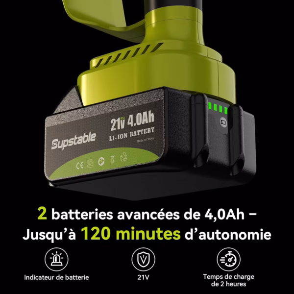 Mini-tronçonneuse sans fil Supstable 8" et 6" – brushless 900 W