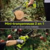 Mini-tronçonneuse sans fil Supstable 8" et 6" – brushless 900 W