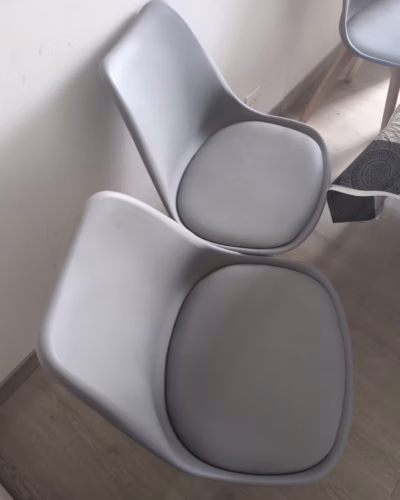 Lot de 4 chaises scandinaves Dewinner – blanc, hêtre massif photo review