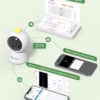 Babyphone vidéo Cococam 2K – écran 5", suivi automatique, détection IA
