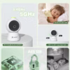Babyphone vidéo Cococam 2K – écran 5", suivi automatique, détection IA