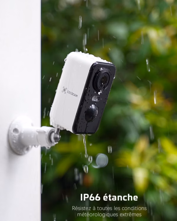 Caméra de surveillance Cococam 2K WiFi – sans fil, étanche IP66