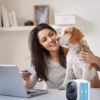 Caméra de surveillance intérieure Cococam 2K – PTZ, batterie longue durée