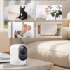 Caméra de surveillance intérieure Cococam 2K – PTZ, batterie longue durée