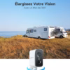 Caméra de surveillance 4G Cococam portable – base magnétique, PTZ 300°