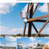 Caméra de surveillance 4G Cococam portable – base magnétique, PTZ 300°