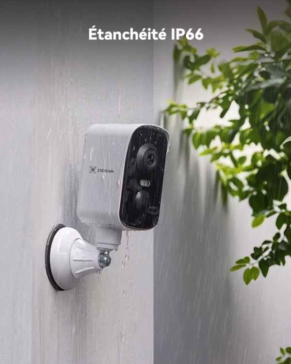 Caméra de surveillance 4G Cococam portable – base magnétique, PTZ 300°