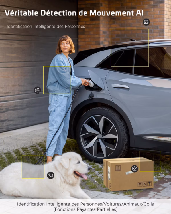 Caméra de surveillance solaire Cococam 2K WiFi – extérieure sans fil
