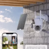 Caméra de surveillance solaire Cococam 2K – double objectif, PTZ
