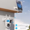 Caméra de surveillance solaire Cococam 2K – double objectif, PTZ