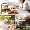Caméra de surveillance solaire Cococam 2K – double objectif, PTZ
