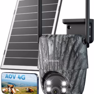 Caméra de surveillance 4G solaire Cococam – AOV 24/7, batterie 15000 mAh