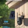 Caméra de surveillance 4G solaire Cococam – AOV 24/7, batterie 15000 mAh