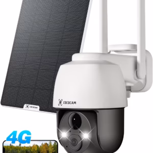 Caméra de surveillance 4G solaire Cococam – PTZ, sans WiFi